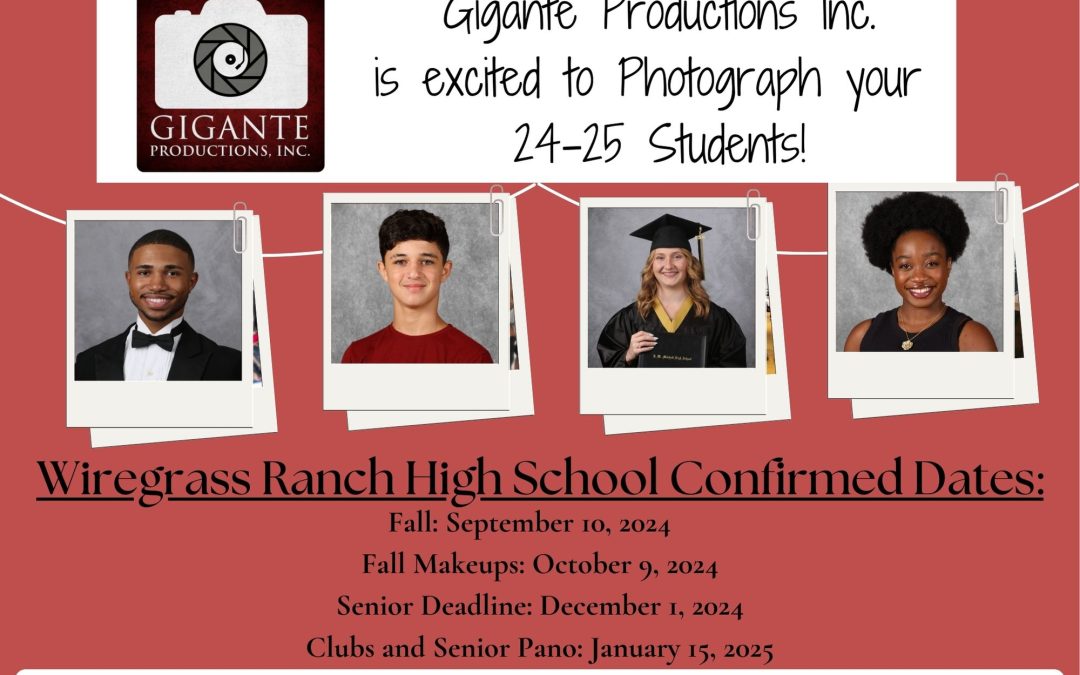 2024-2025 Fall Picture and Senior  Picture Deadlines